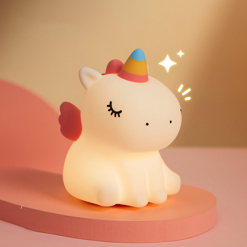 Maetiva® Unicorn Night Light LED Squishy Tap Lamp Best Gift for Baby and Girl