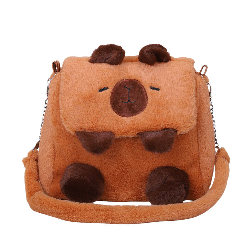 Plush Backpack In Pig Design 
Maetiva