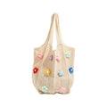 Floral Patterned Crochet Tote Bag 
Maetiva