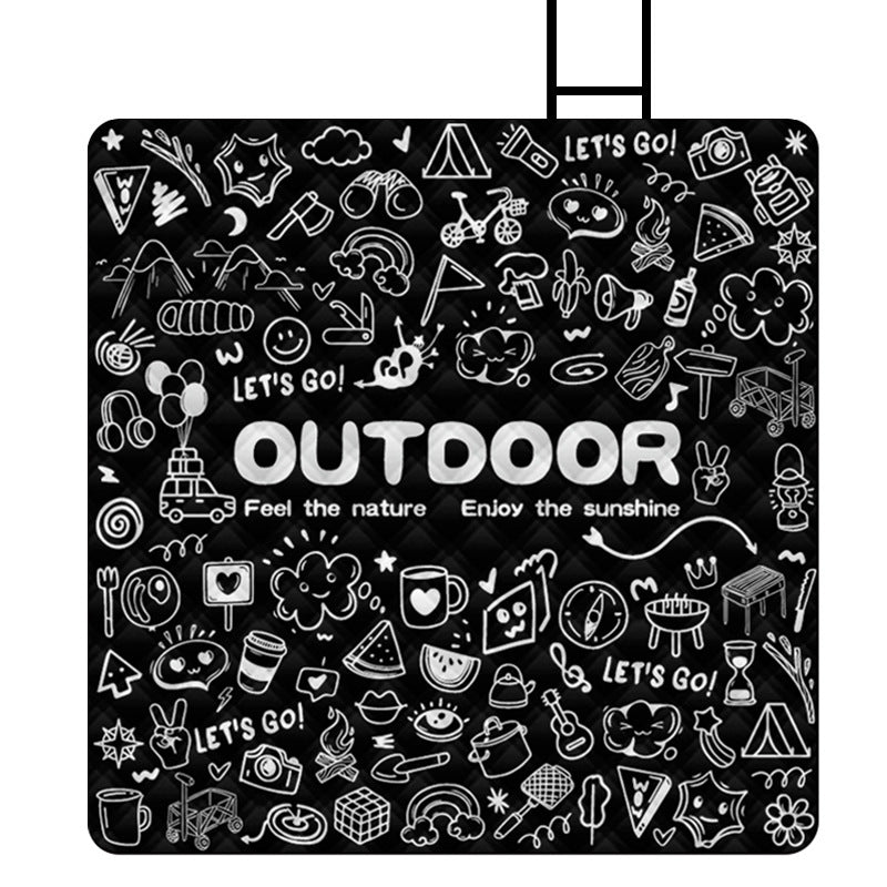 Picnic blanket with water-repellent underside 
Maetiva