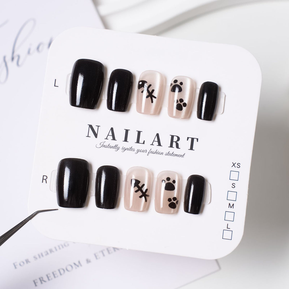 Ombre Glossy Press-On Nail Extensions 
Maetiva
