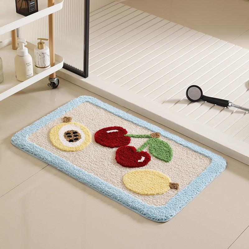 Decorative Fruit-Themed Bath Rug 
Maetiva