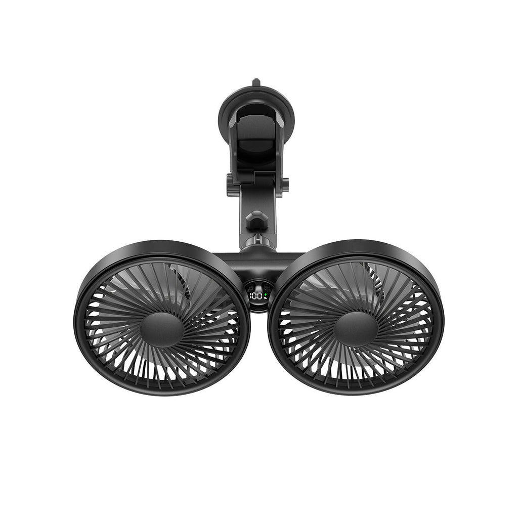 Dual-Head Adjustable Ceiling Fan