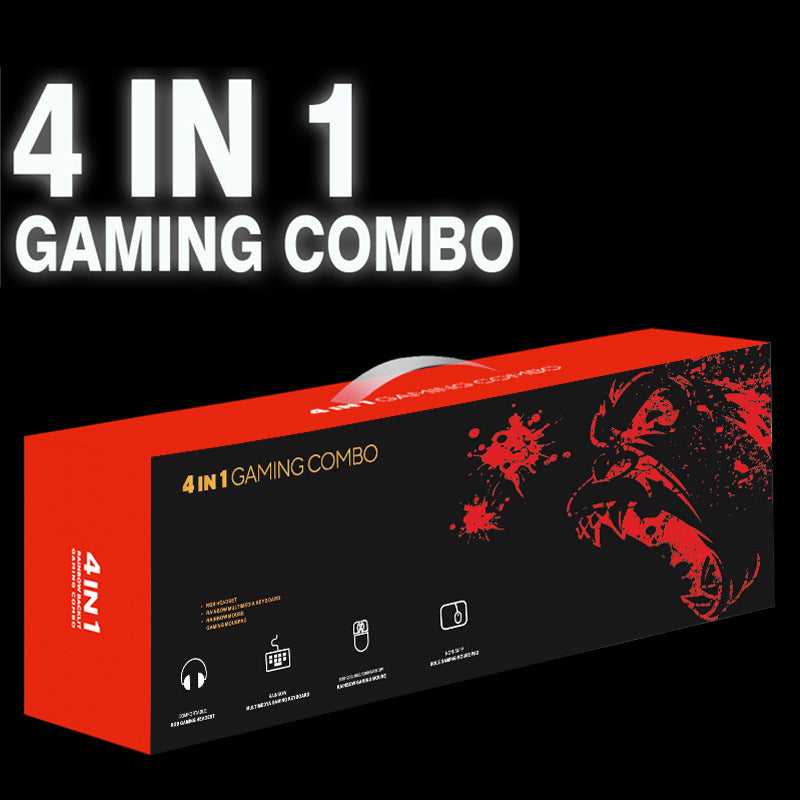 Gaming Accessory Set with RGB Keyboard, Precision Mouse, Headset, and Mouse Pad 
Maetiva
