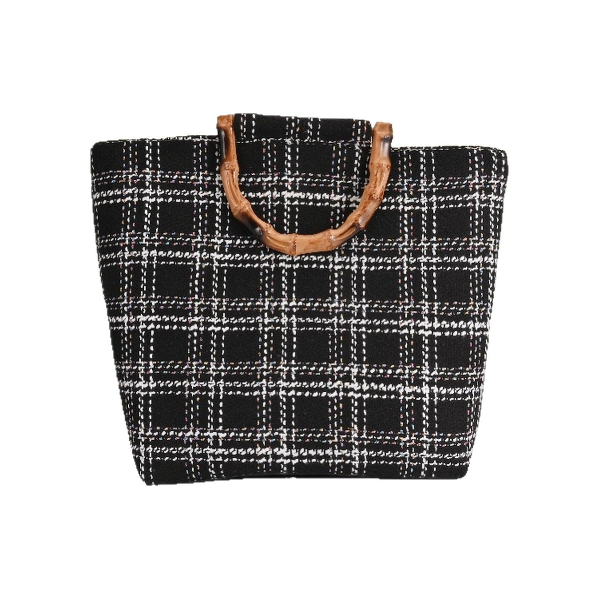 Stylish picnic bag with bamboo handles 
Maetiva
