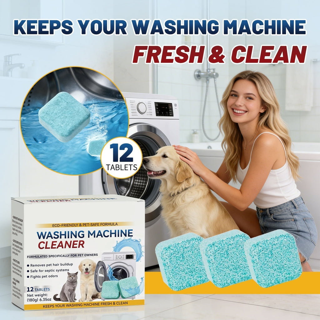 24pcs  Powerful Washer Deep Cleaner Tablets – Eliminate Hidden Bacteria & Bad Smells Fast