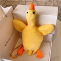 Plush Duck-Shaped Backpack