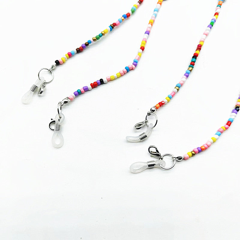 Colorful bead glasses chain 
Maetiva