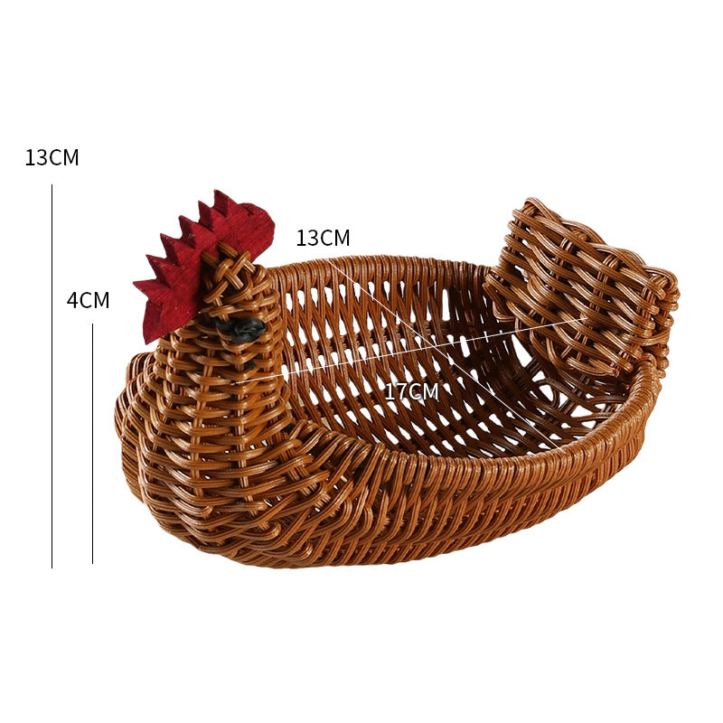 Decorative Woven Duck-Shaped Storage Basket 
Maetiva