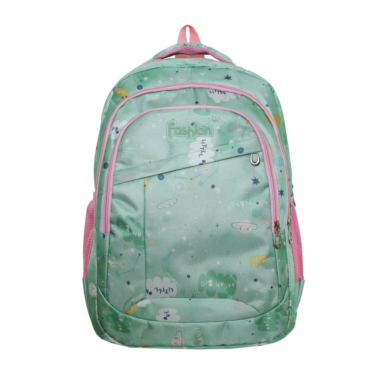 School backpack with creative space design and practical compartments 
Maetiva