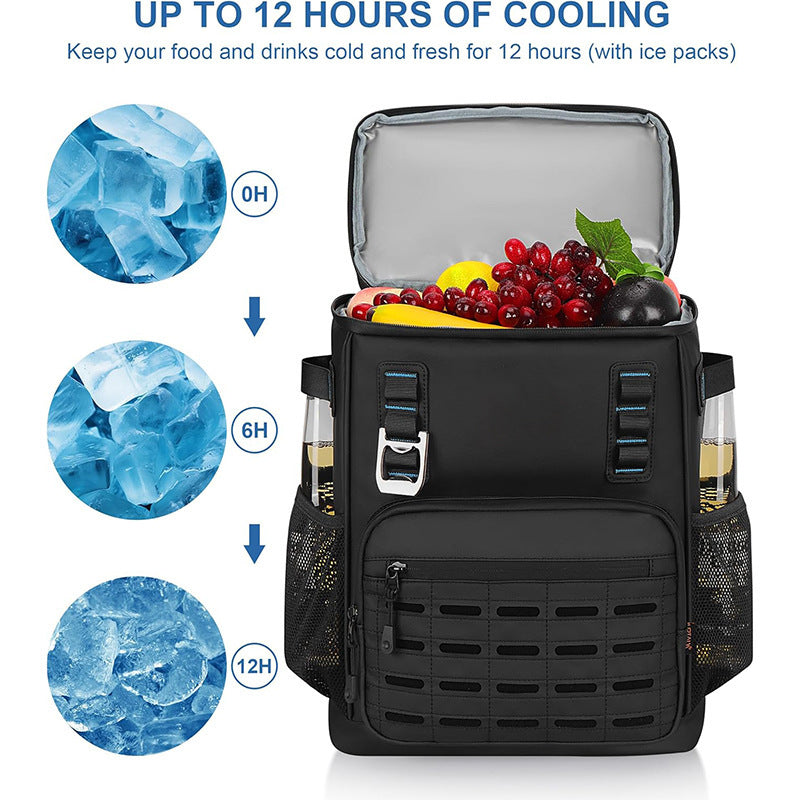 Isolated picnic backpack with multifunctional storage 
Maetiva