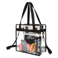Transparent tote bag with multiple interior compartments 
Maetiva