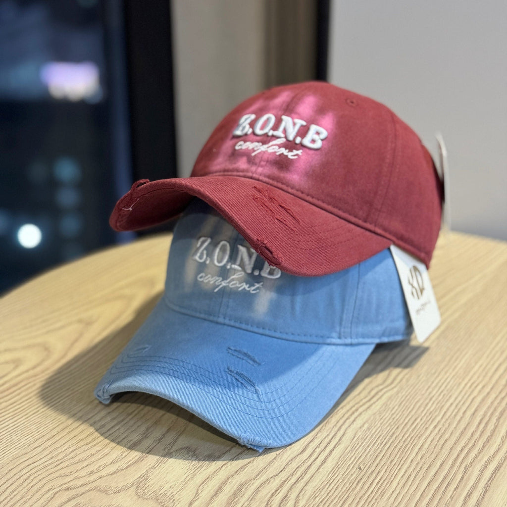 Unisex Distressed Cotton Baseball Cap 
Maetiva