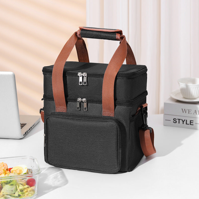 Insulated Multi-Compartment Food Cooler Tote 
Maetiva