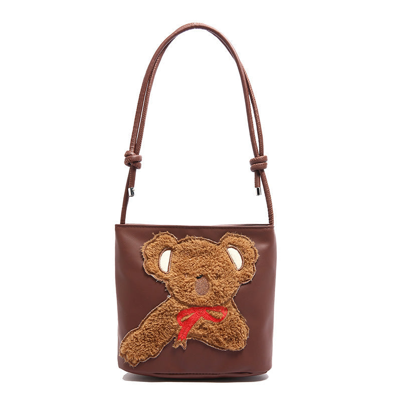 WoCute Teddy Bear Patch Handbag 
Maetiva
