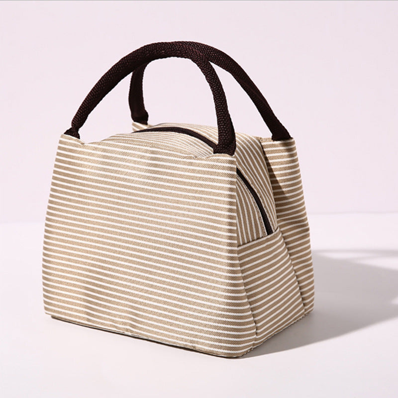 Insulated Lunch Bag with Stylish Stripes 
Maetiva
