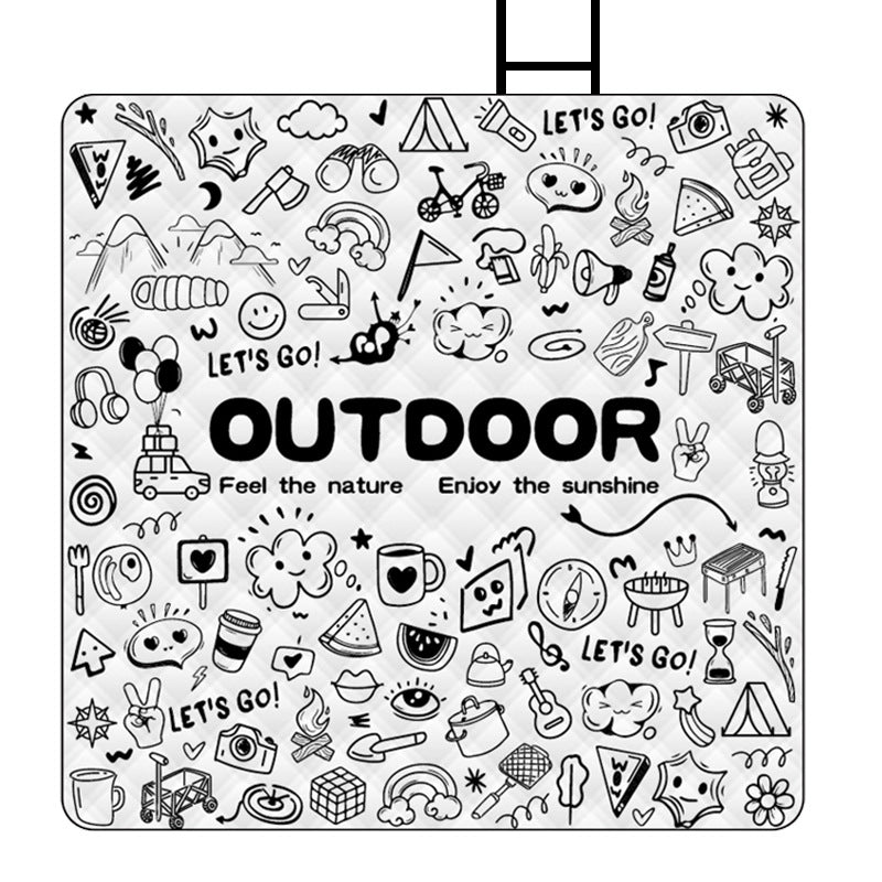 Picnic blanket with water-repellent underside 
Maetiva