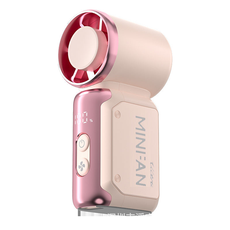 Ladies portable mini fan with digital display 
Maetiva