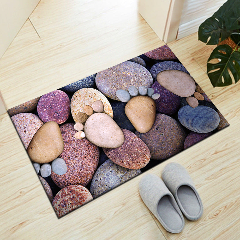 Stone-Inspired Decorative Floor Mat 
Maetiva