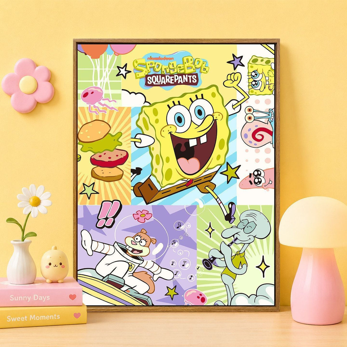 Cartoon Character Themed Wall Art Print 
Maetiva