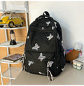 Embroidered Butterfly Design Backpack