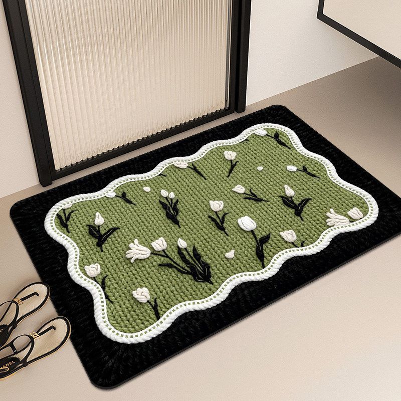Decorative Butterfly-Themed Bath Mat 
Maetiva