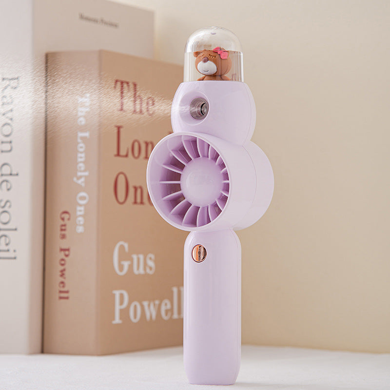 Women's Portable Hand Fan with Spray Element and Ergonomic Design 
Maetiva