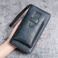 Zippered Leather Travel Wallet with RFID Protection 
Maetiva