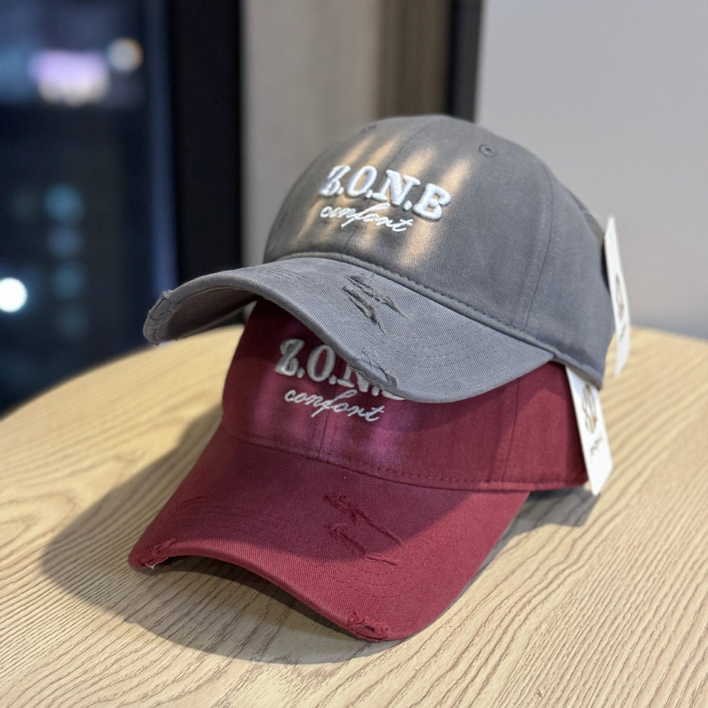 Unisex Distressed Cotton Baseball Cap 
Maetiva