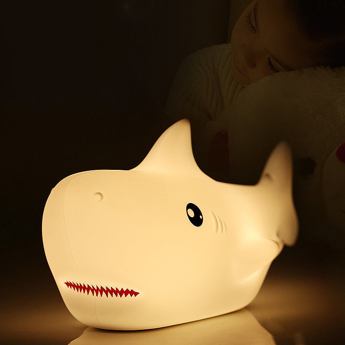 Maetiva® Squishy Silicone Shark LED Night Light - Perfect Gift for Kids and Girls