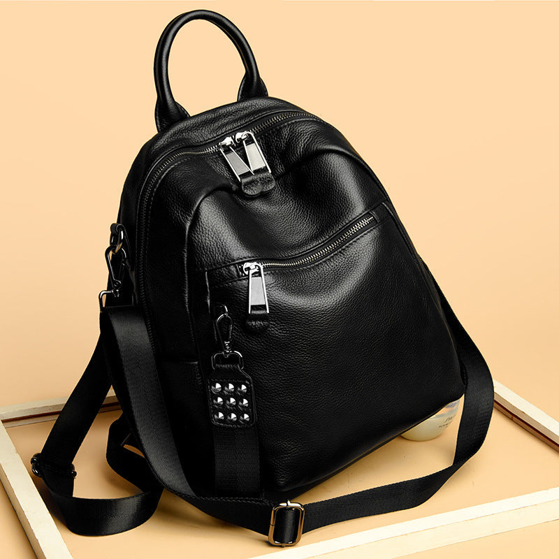 Versatile Multi-Functional Leather Backpack 
Maetiva
