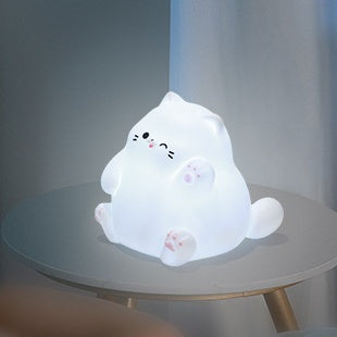 Maetiva® Squishy Silicone Waving Cat LED Night Light - Perfect Gift for Kids and Girls