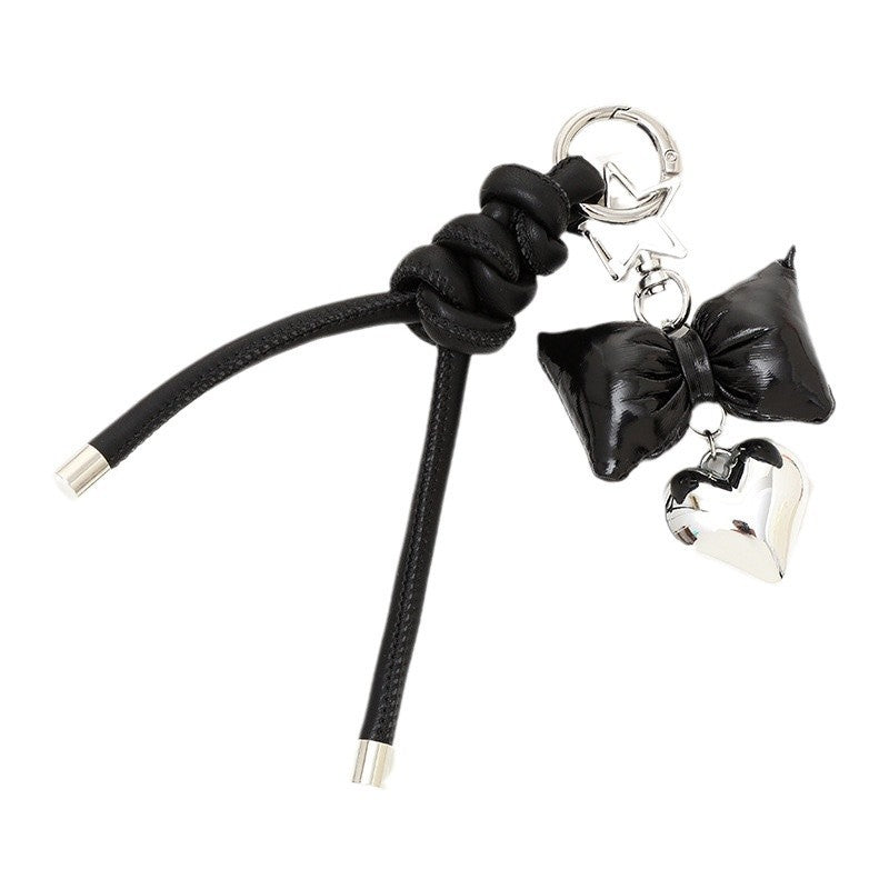 Fashionable Bow and Heart Keychain 
Maetiva