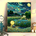 Enchanting Moonlit Landscape Canvas Art 
Maetiva
