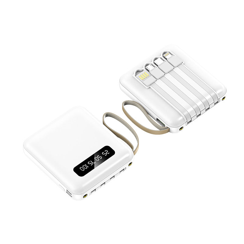 Multifunctional power bank with integrated charging cable 
Maetiva