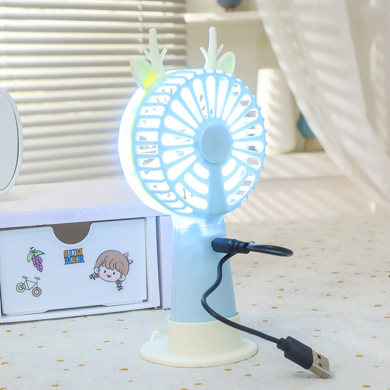 Portable USB Hand Fan with Integrated LED Light 
Maetiva