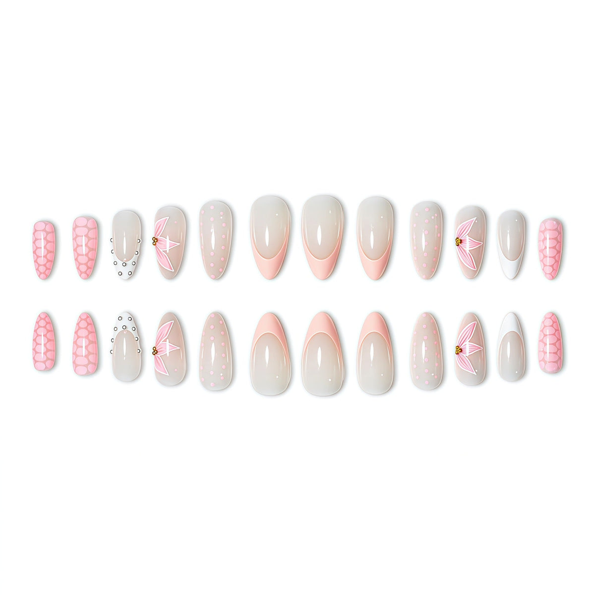 Floral Accent Nail Art Extensions 
Maetiva