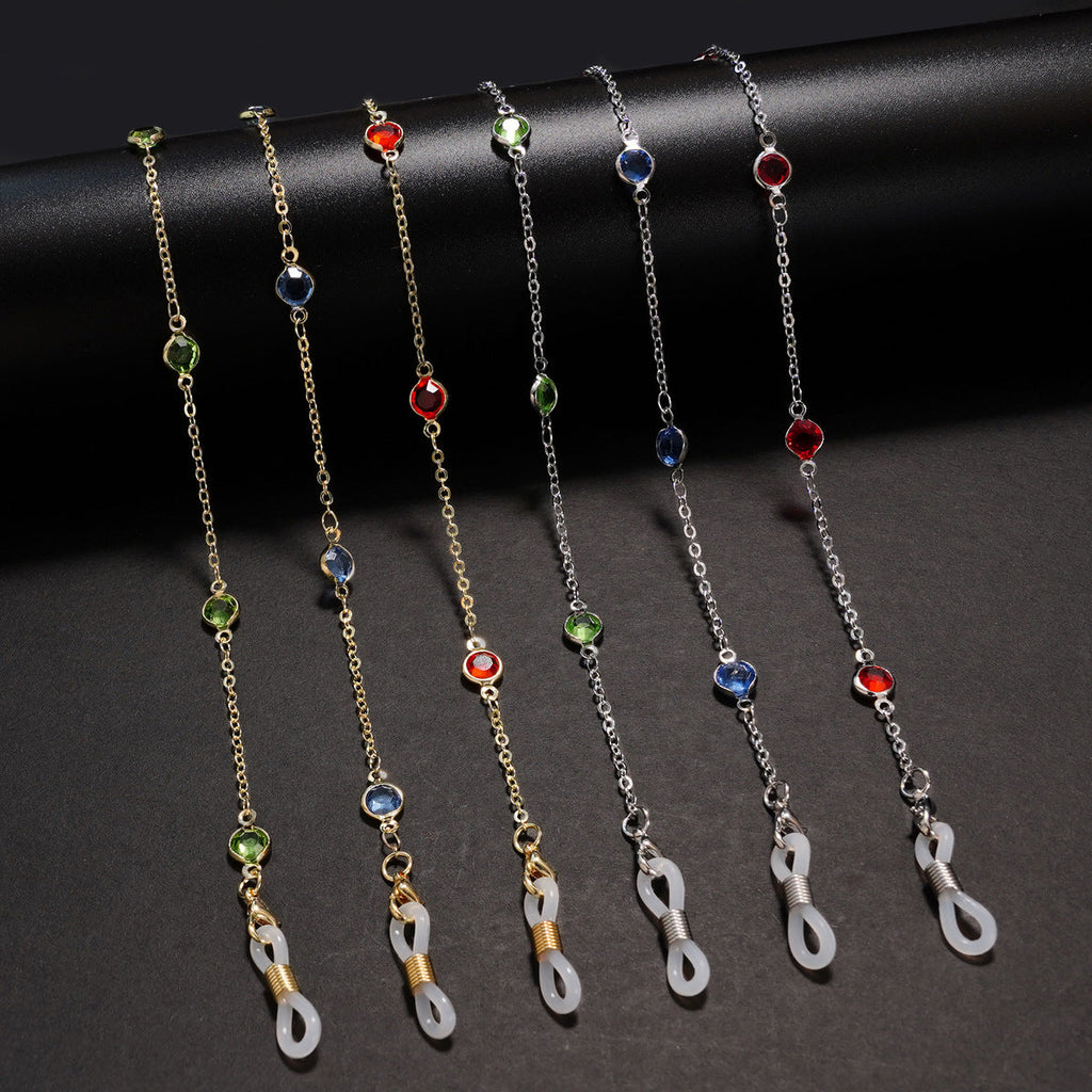 Gemstone-Studded Eyewear Holder 
Maetiva