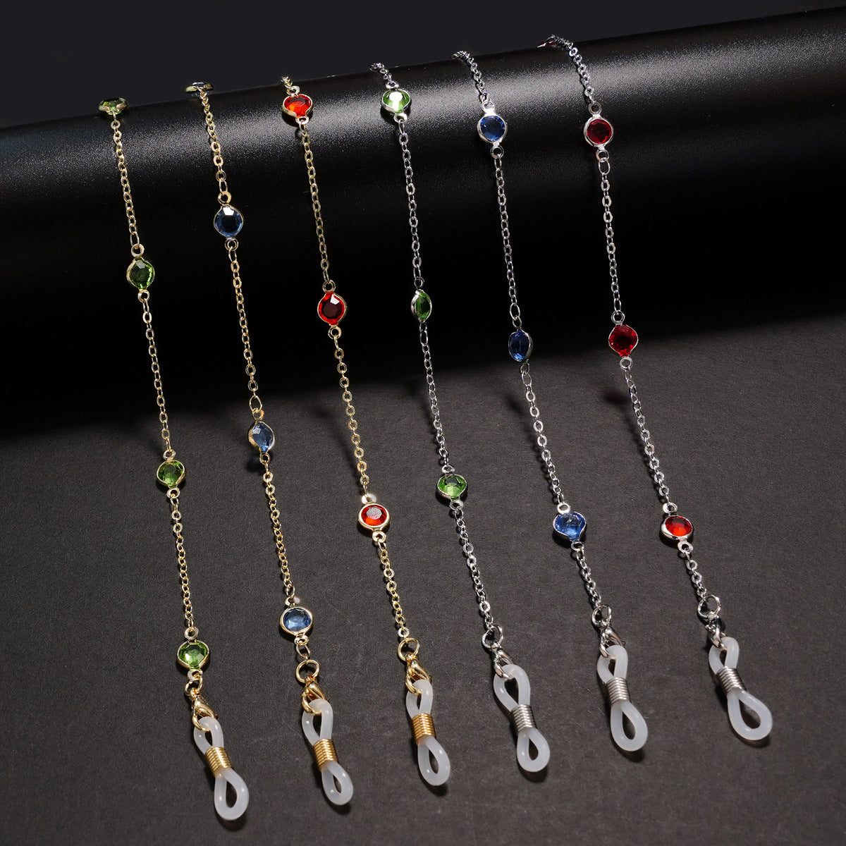 Gemstone-Studded Eyewear Holder 
Maetiva