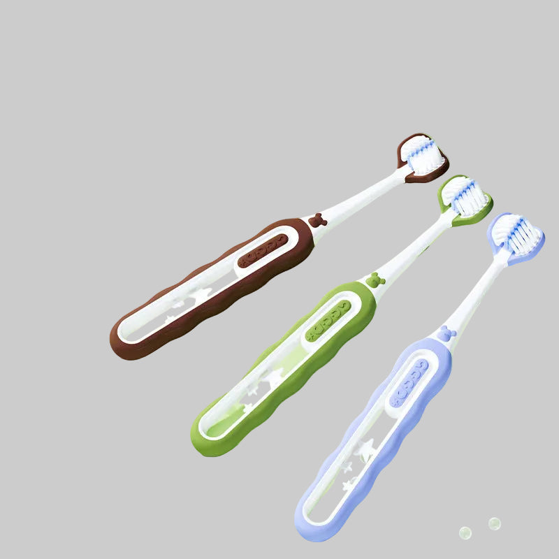 Three-Headed Fun Toothbrush Set 
Maetiva