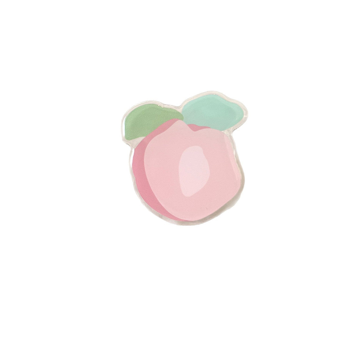 Original coaster in peach-shaped design 
Maetiva