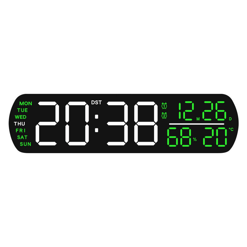 Digital wall clock with temperature and hygrometer display 
Maetiva