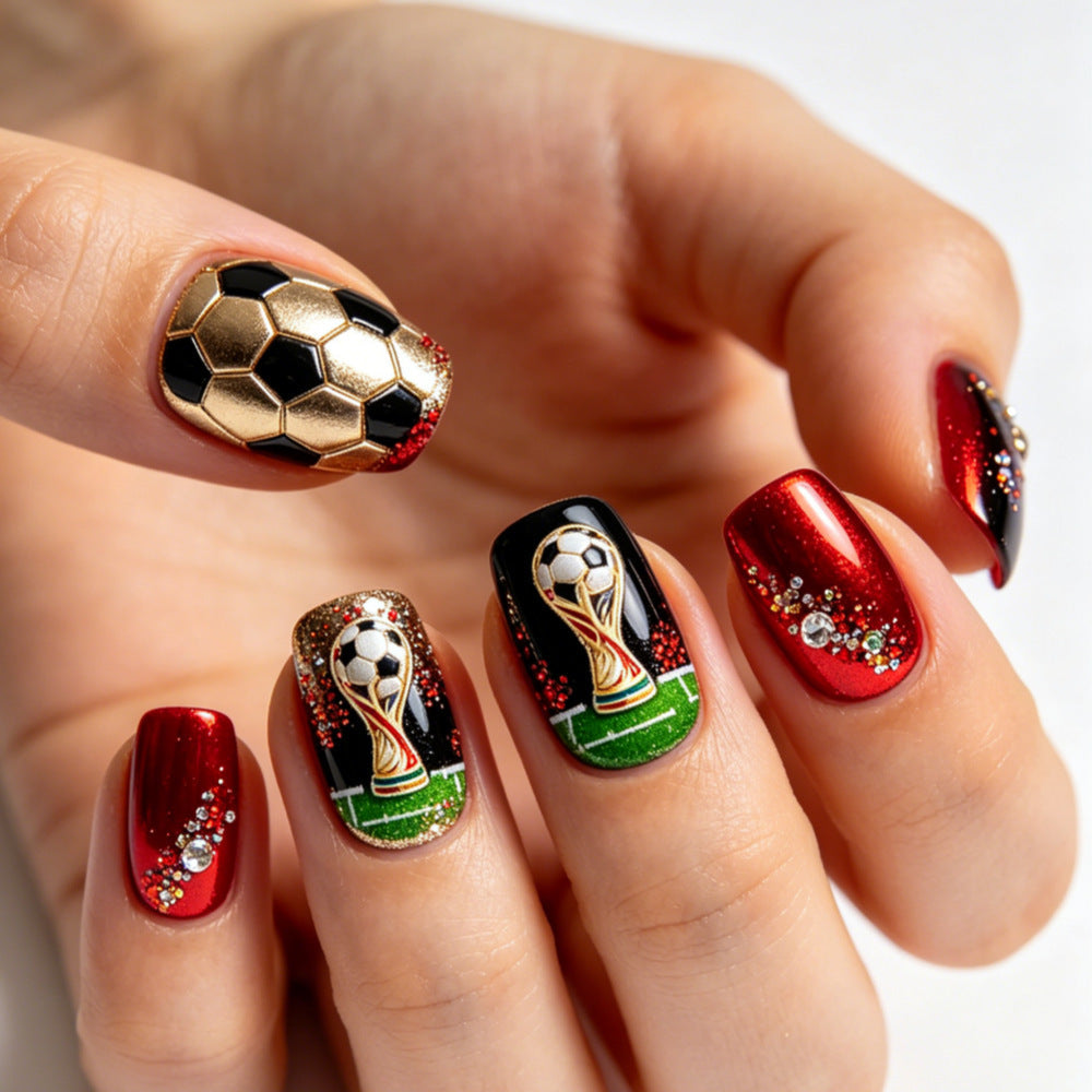 Creative Football Nail Art 
Maetiva