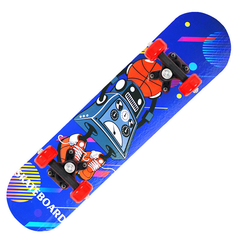 Stunt Skateboard with Anti-Slip Deck and Smooth Wheels