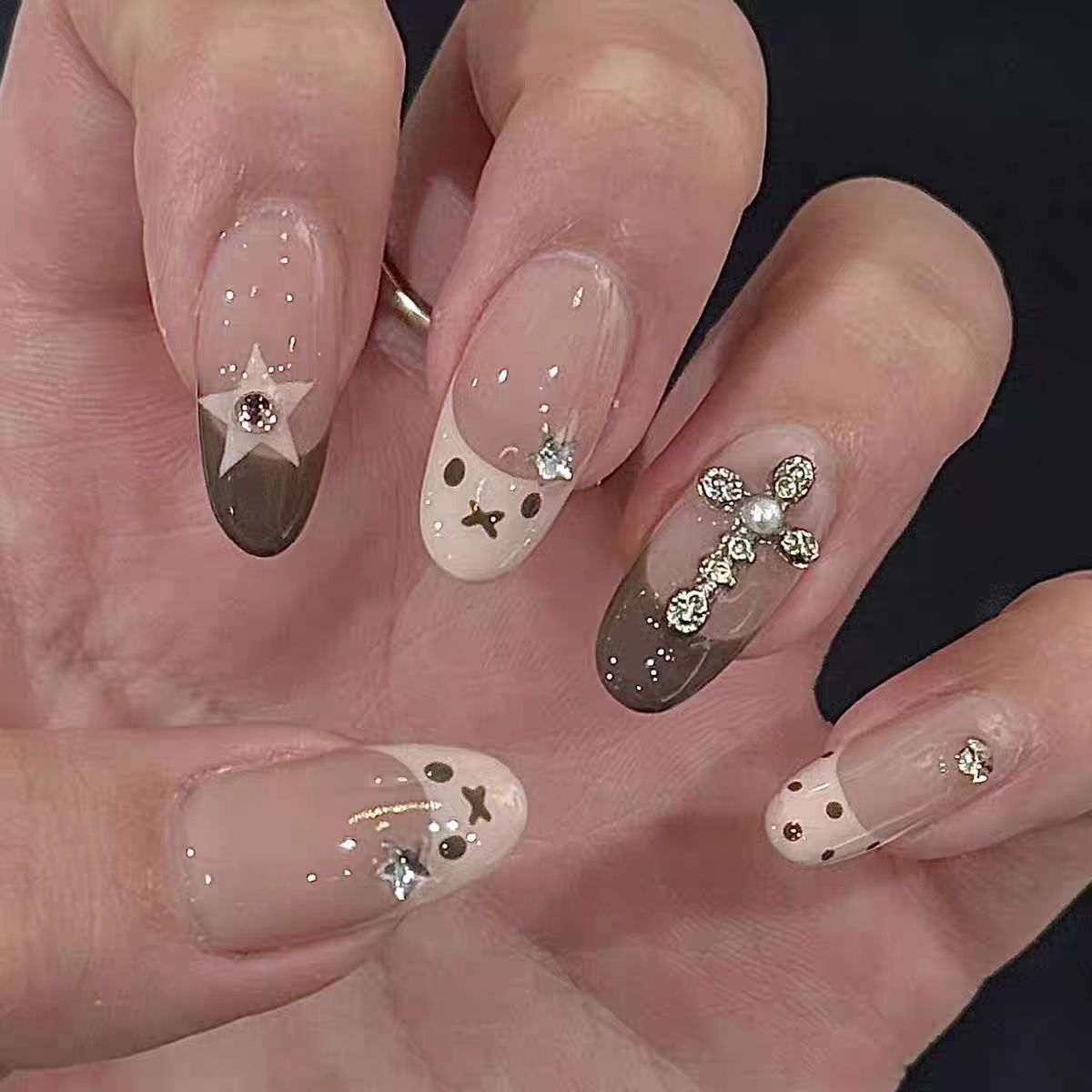 Ombre Glossy Press-On Nail Extensions 
Maetiva