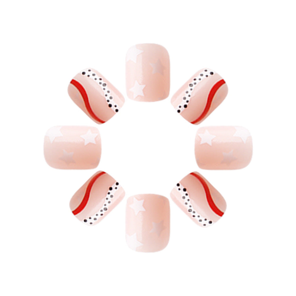 Patriotic Themed Press-On Nail Art Set 
Maetiva