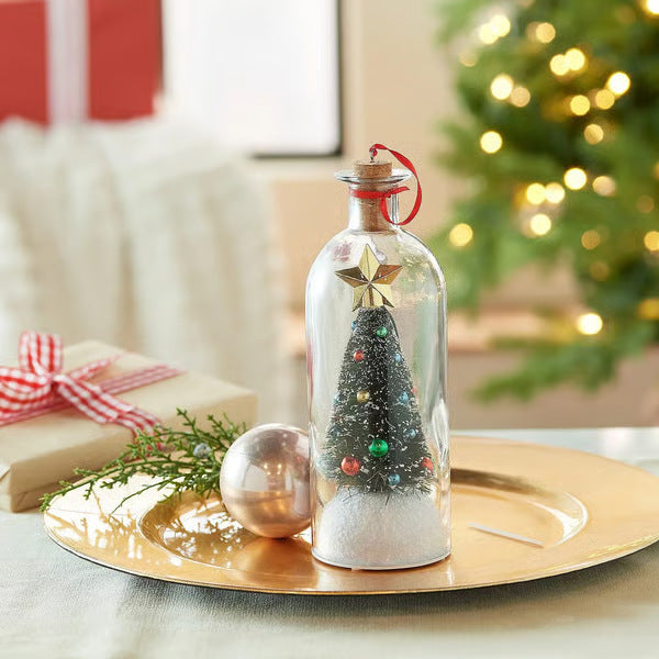 Recordable Christmas Tree Message in a Bottle – Personalized Holiday Keepsake Gift