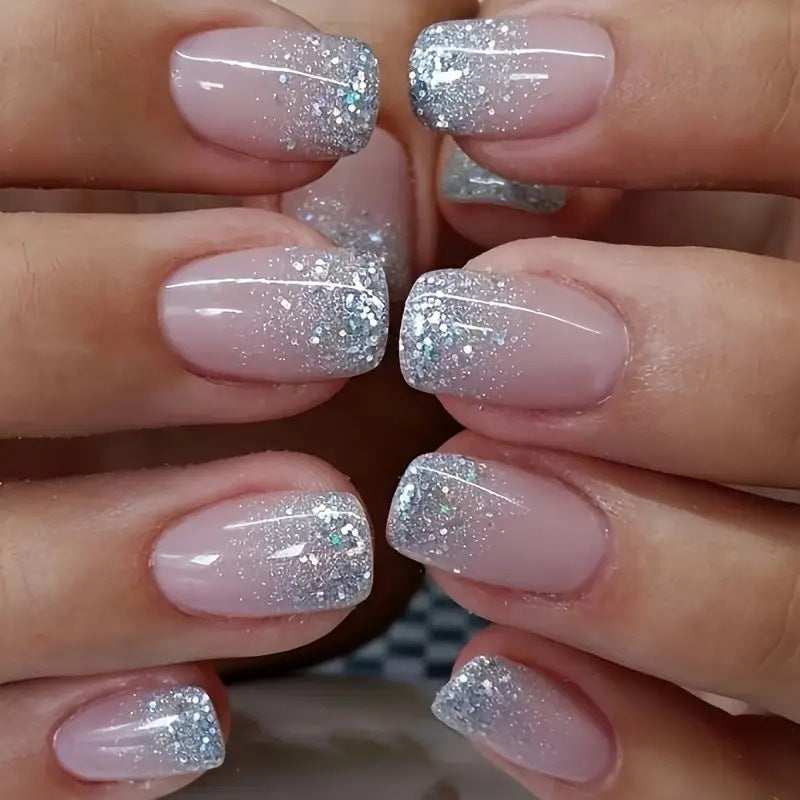 Glittery Acrylic Nail Enhancements 
Maetiva
