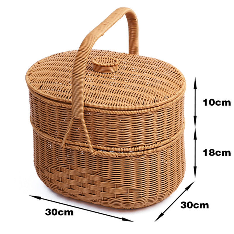 Round Woven Storage Basket 
Maetiva