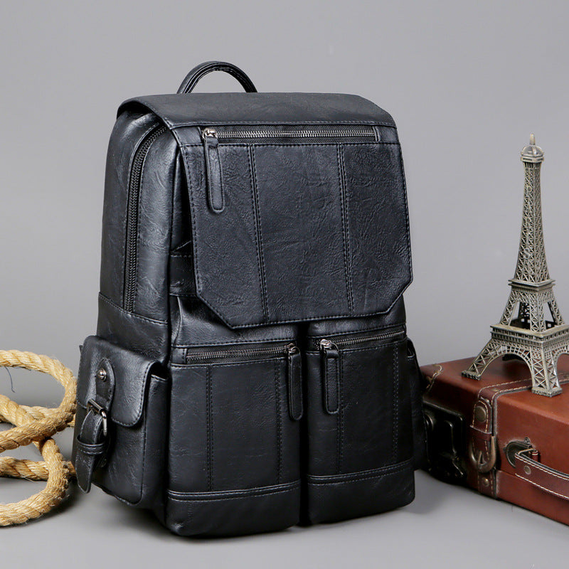 Vintage Leather Backpack 
Maetiva